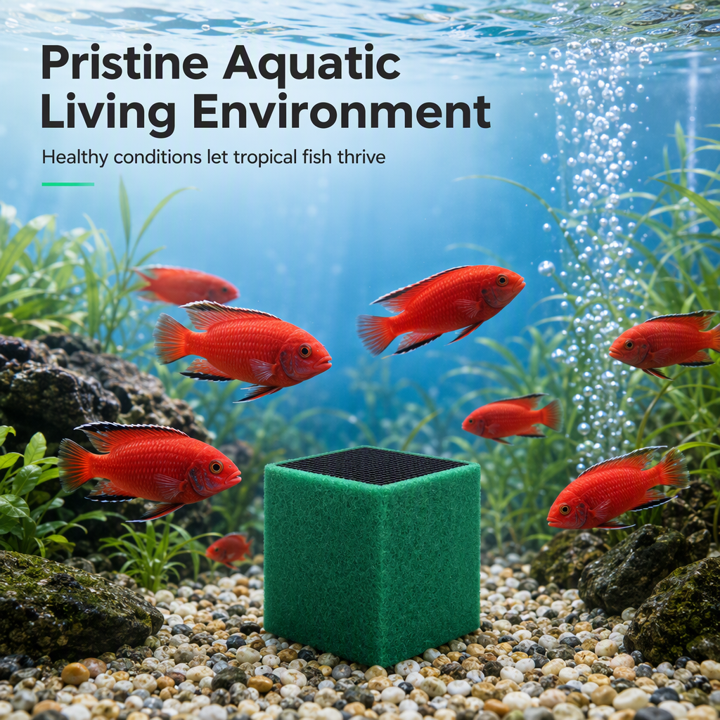 🐠 Activated Carbon Filter Cube for Aquariums – Cleaner, Clearer Water