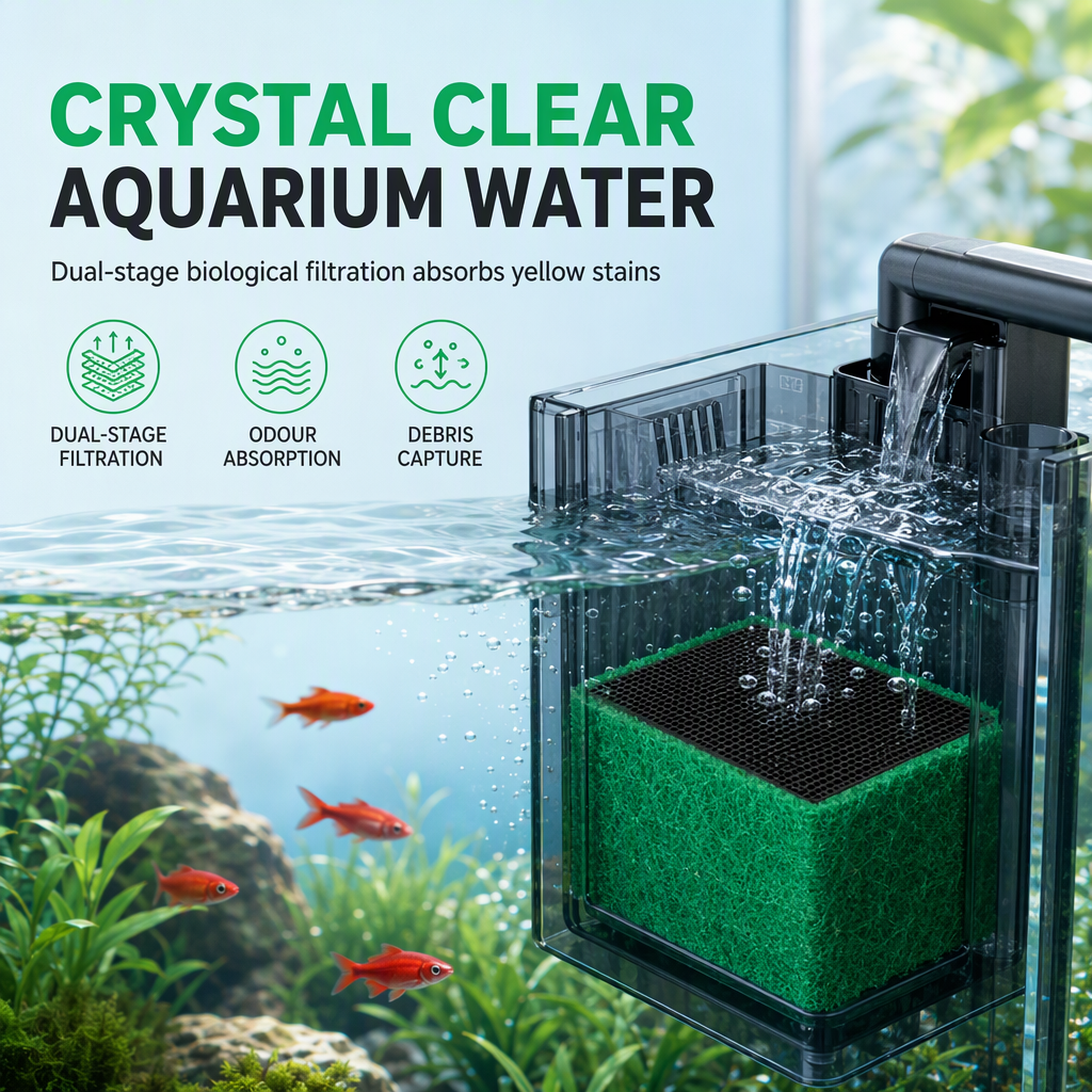 🐠 Activated Carbon Filter Cube for Aquariums – Cleaner, Clearer Water